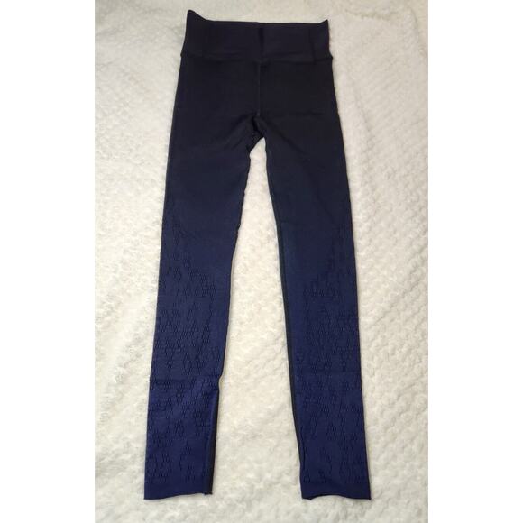 Varley Ombre Leggings Womens XXS XS Blue Black Mid Rise - Picture 1 of 9